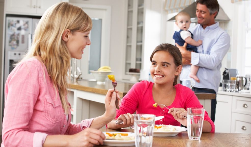 Family at meal time