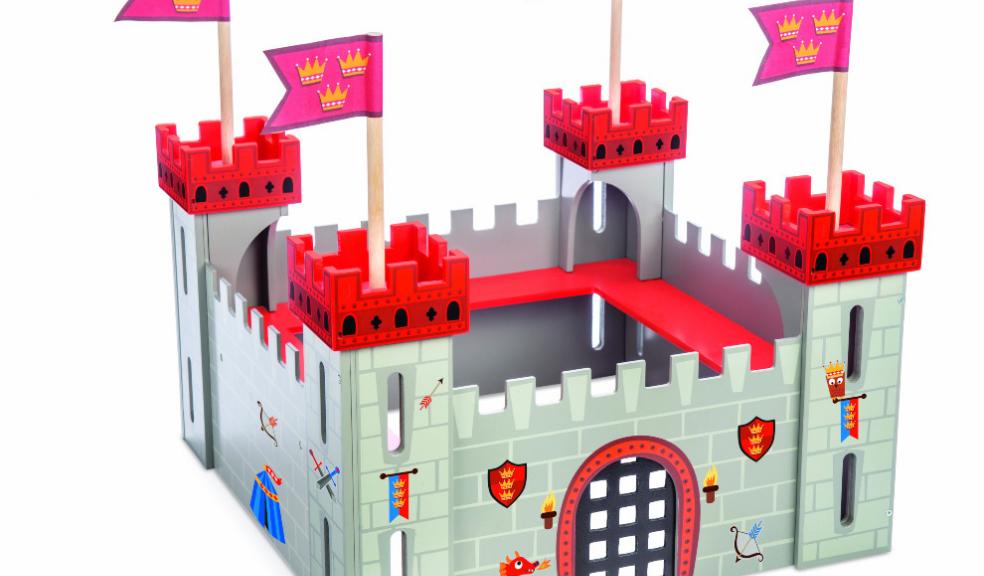 Wooden toy castle