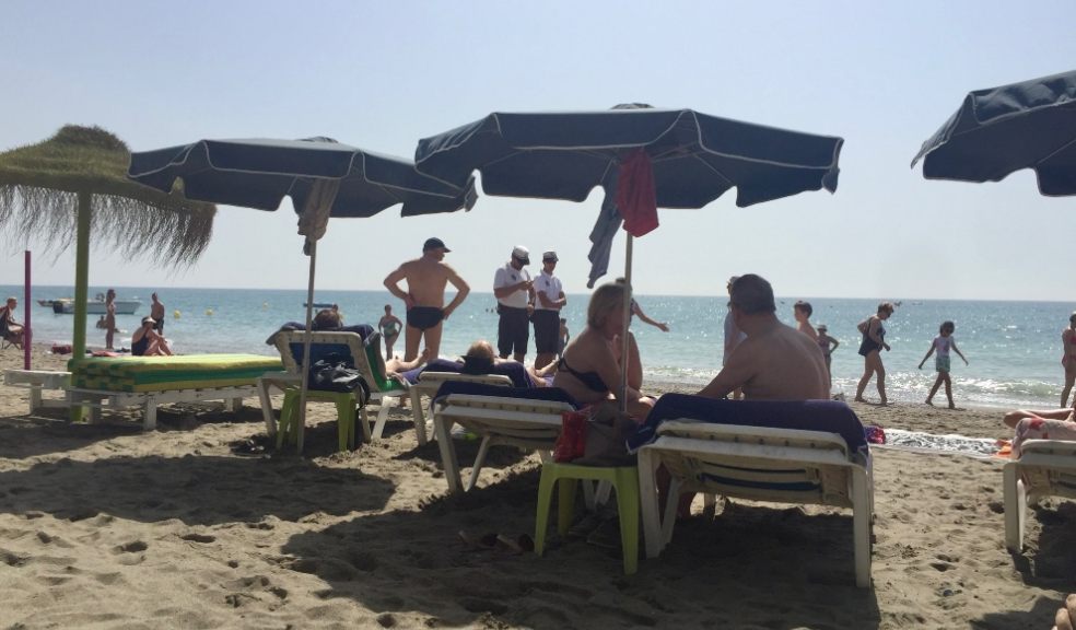 Beach goers don't always get on due to annoying habits Police on the beach in Torremolinos