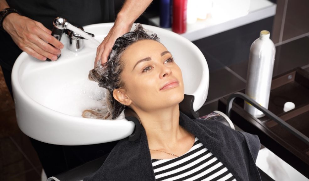 Lady at hairdressers