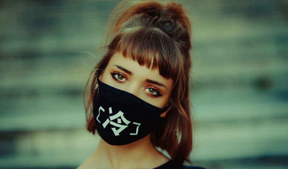 Lady wearing face mask