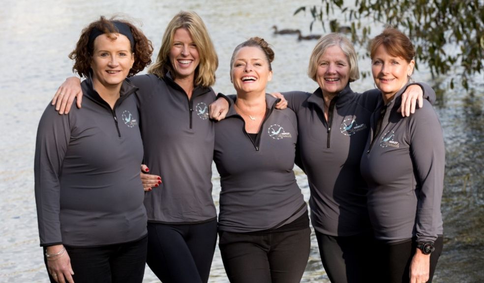 Five middle aged ladies will relay format swim across the Bristol Channel for charity