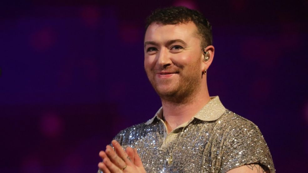 Celebrity Sam Smith on Stage 