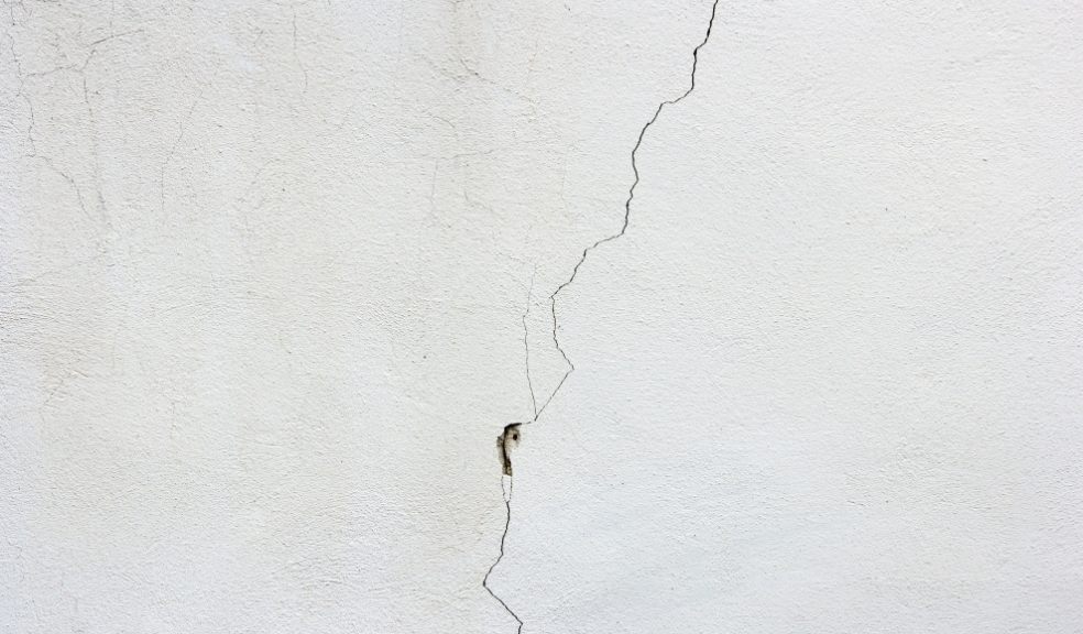 A crack in a wall