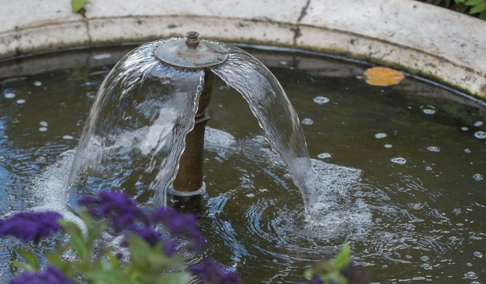 Install a water fountain in your garden