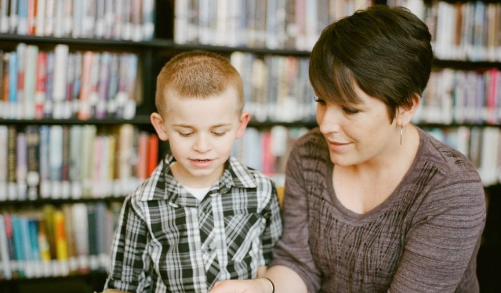 homeschool mum and son