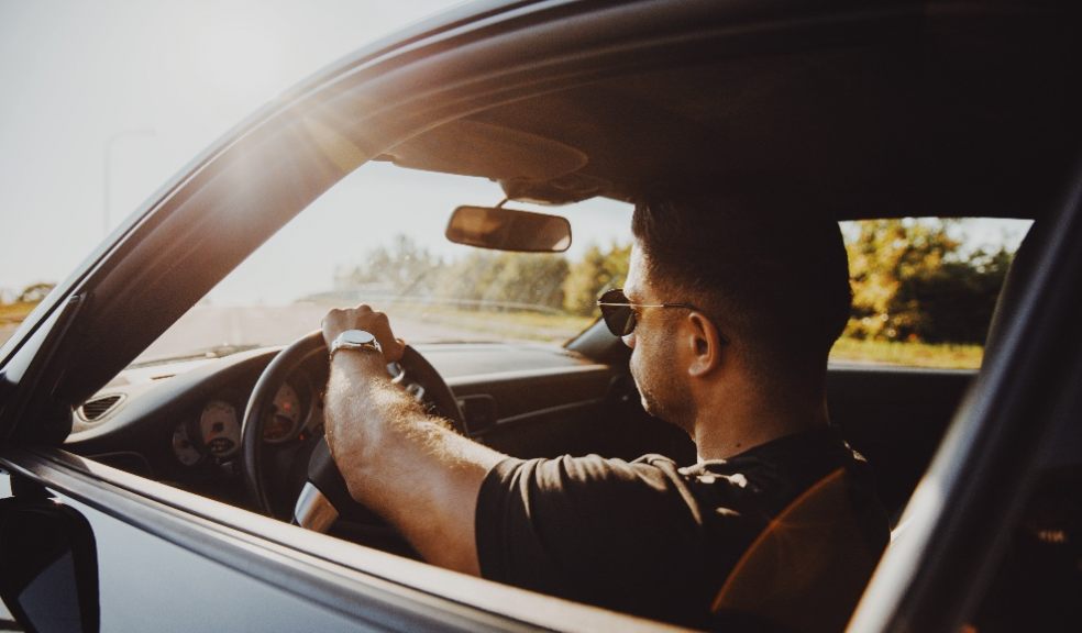 person driving car