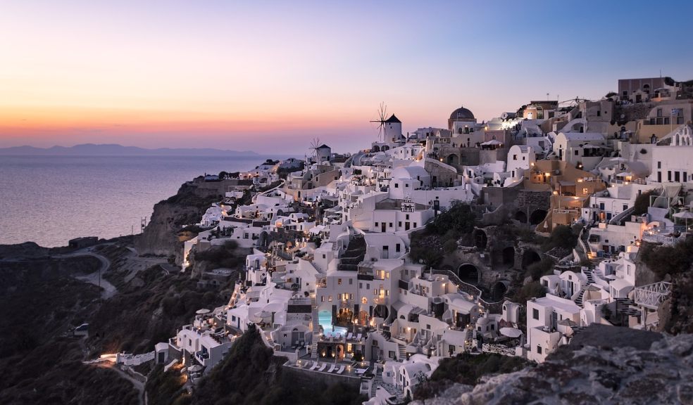 The Greek island of Santorini
