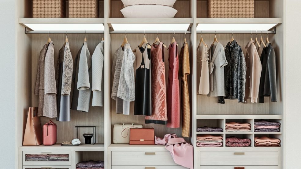 Declutter wardrobe at home 
