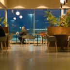 A business lounge at Oslo Airport