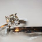 close up image of a diamond solitaire ring