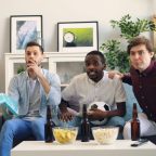 Your World Cup snacks could affect your sleep Men watching a football fame on TV