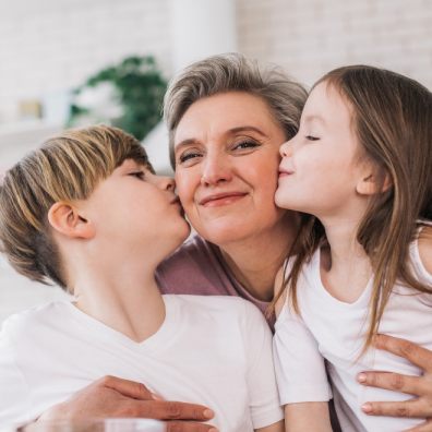 Grandmother with her family 