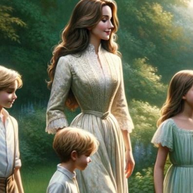Kate Middleton and her children as created by Chat GPT