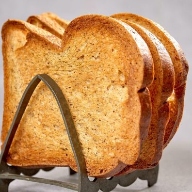 Toast has been named as one of Britain's most boring snacks