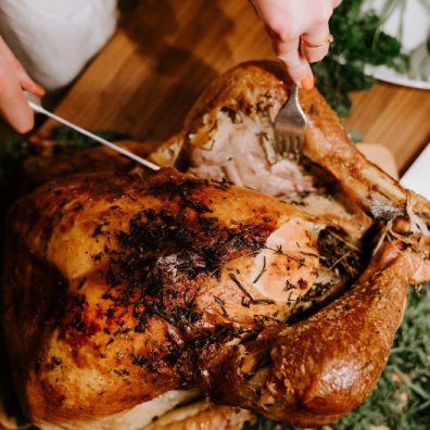 Turkey, roast potato and stuffing combine to make the perfect Christmas dinner forkful