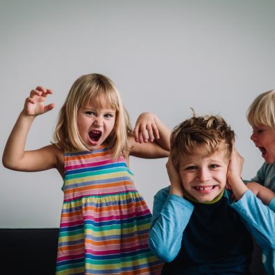 Family life, children arguing