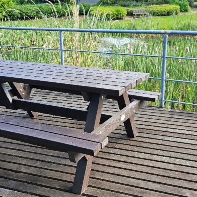 picnic bench table with a view