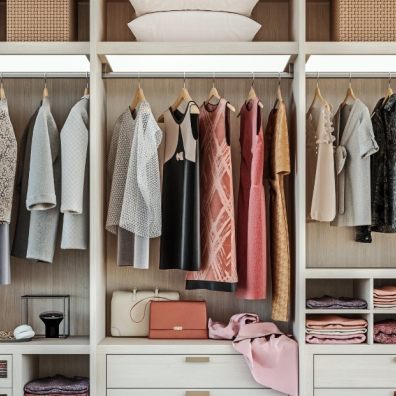 Declutter wardrobe at home 